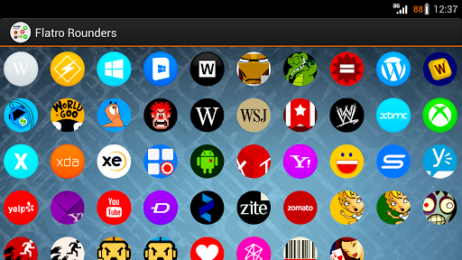 【免費個人化App】Flatro Rounded Circle Icons-APP點子