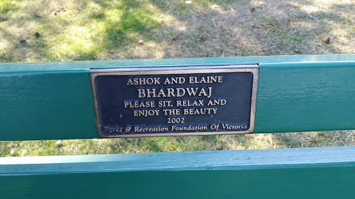 Memorial Bench - Ashok and Elaine Bhardwaj