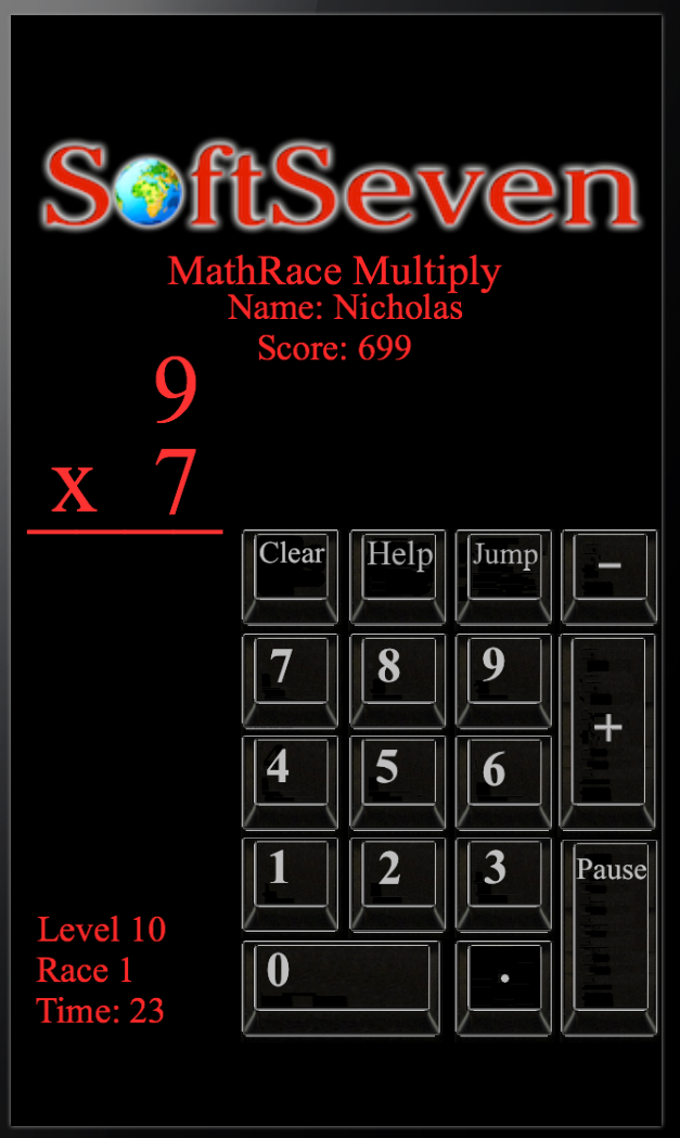 MathRace Multiply Screen 3