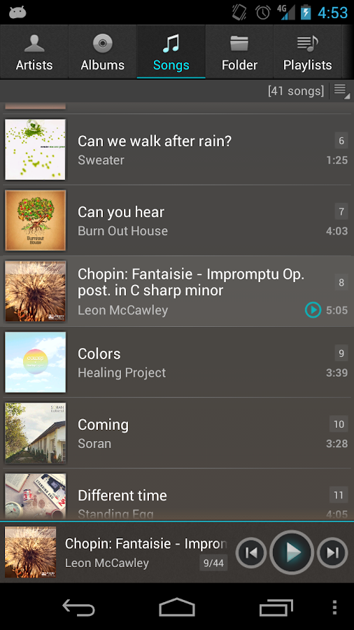jetAudio Music Player+EQ Plus - screenshot