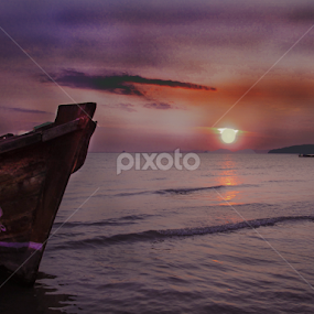 Boat  Alone by Kristal Jiwa - Transportation Boats