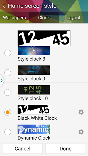 【免費生活App】Gear Fit Black White Clock-APP點子