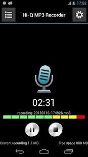 Hi-Q MP3 Grabadora de voz (Full) - pantalla de miniaturas