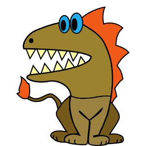 Burts Dinosaurs Coloring Book logo
