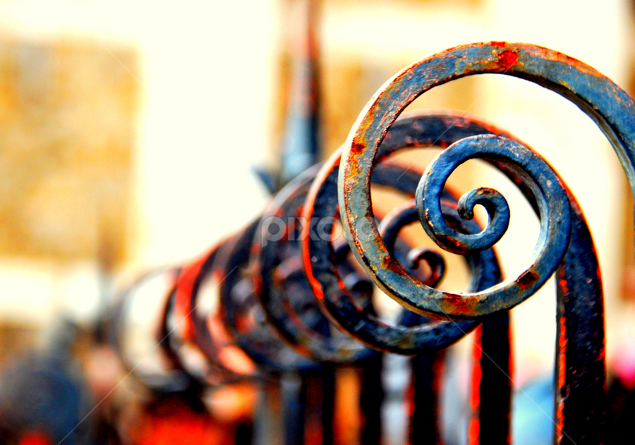 The railing @ Sacre Coeur by Sajal Gupta - Artistic Objects Industrial Objects