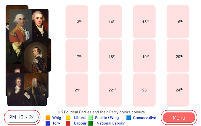 UK Prime Ministers Puzzle Screen 3