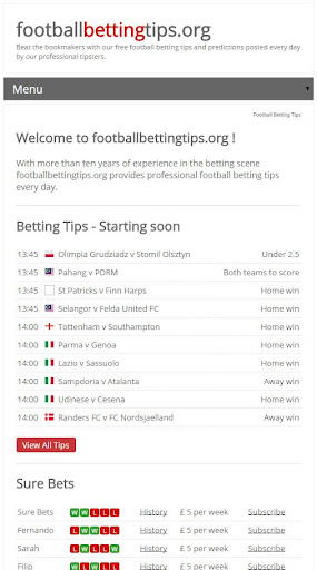 Football Betting Tips