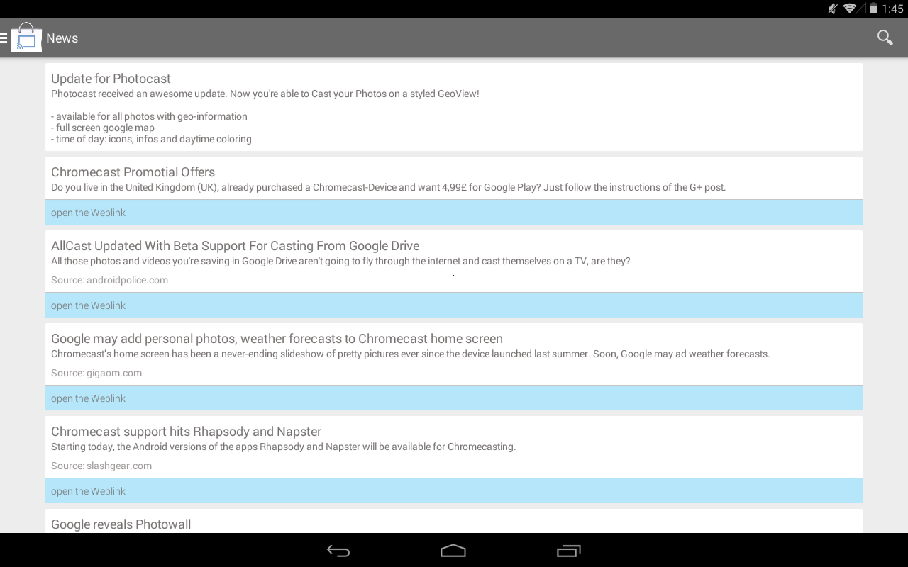 Cast Store for Chromecast - screenshot
