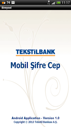 Tekstilbank Mobil Şifre Birey