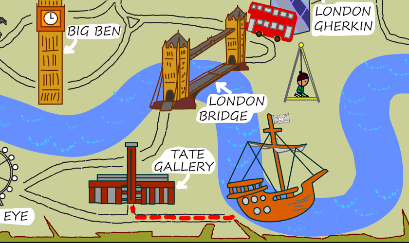 London Treasure Hunt Map Screen 2