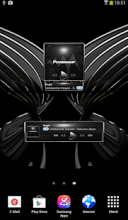 download Poweramp  widget - Silver Glow free