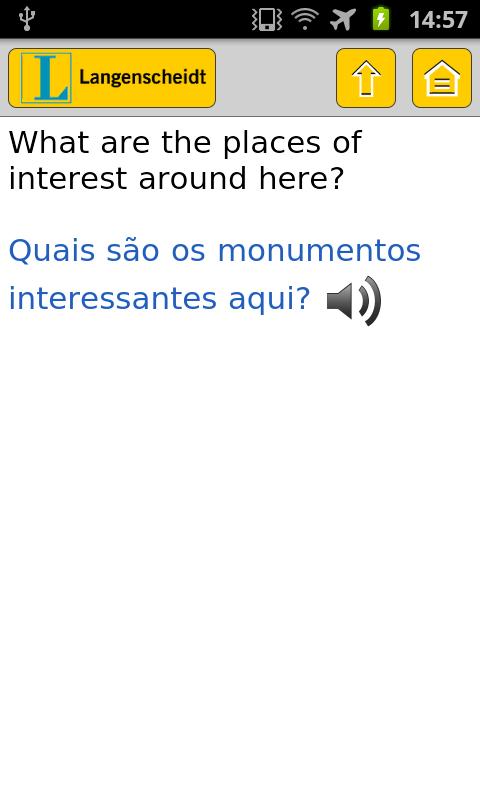 Portuguese talk&amp;travel Screen 3