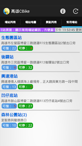 【免費交通運輸App】高雄CBike場站資訊-景點美食+ (KSCBike)-APP點子