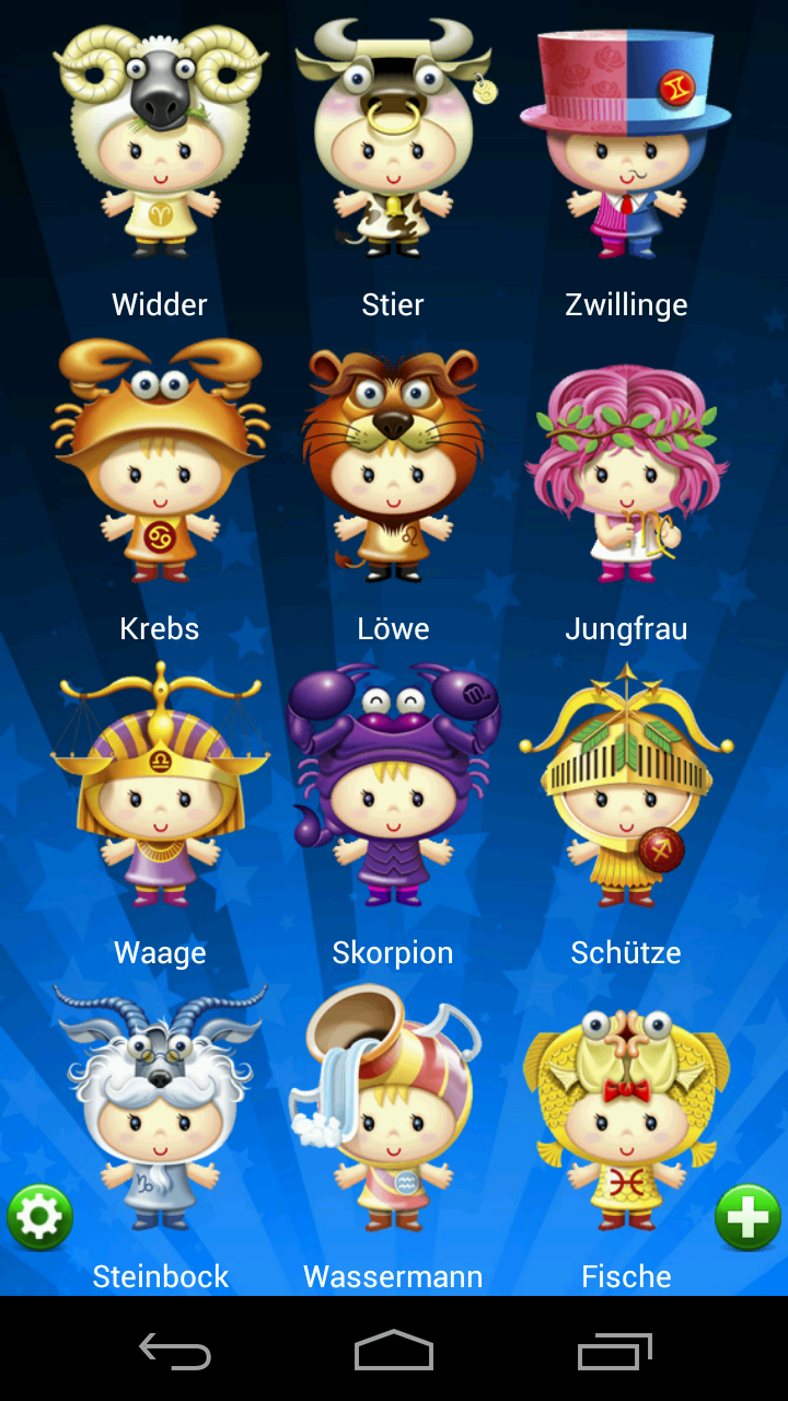 Android application Horoscope HD screenshort