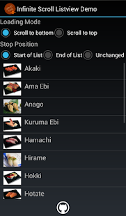 Infinite Scroll Listview Demo