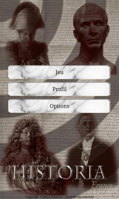 Android application Historia France screenshort
