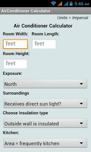 Air Conditioner Calculator