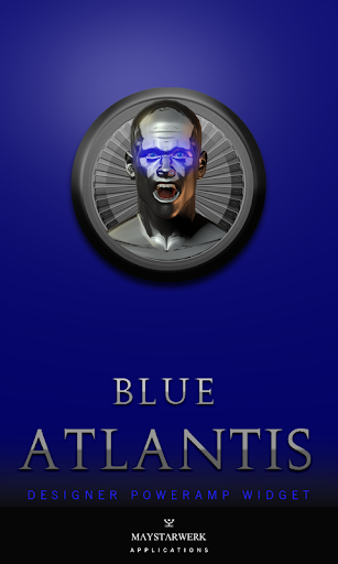 Poweramp Widget Blue Atlantis