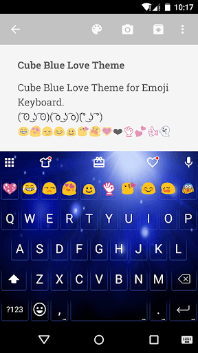 免費下載社交APP|Cool Blue Love Emoji Keyboard app開箱文|APP開箱王