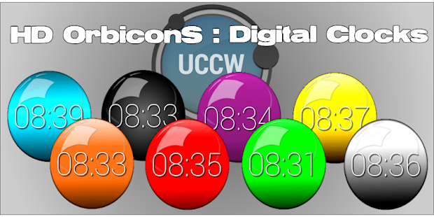 How to get UCCW OrbiconS Digital Clocks lastet apk for android