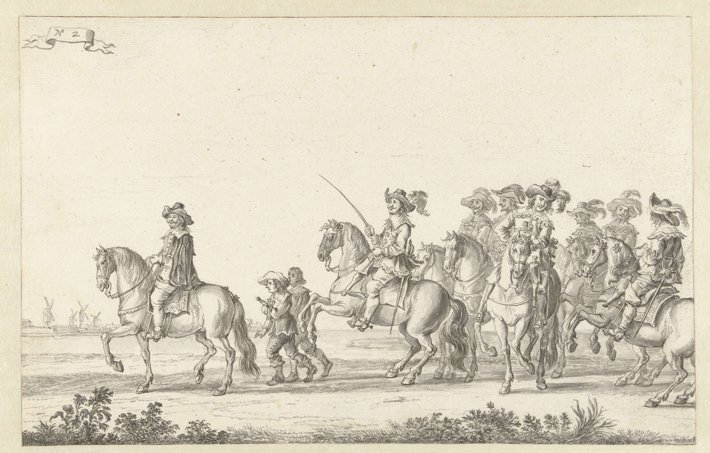 De intocht van Maria de' Medici te Amsterdam in 1638 (plaat 2)