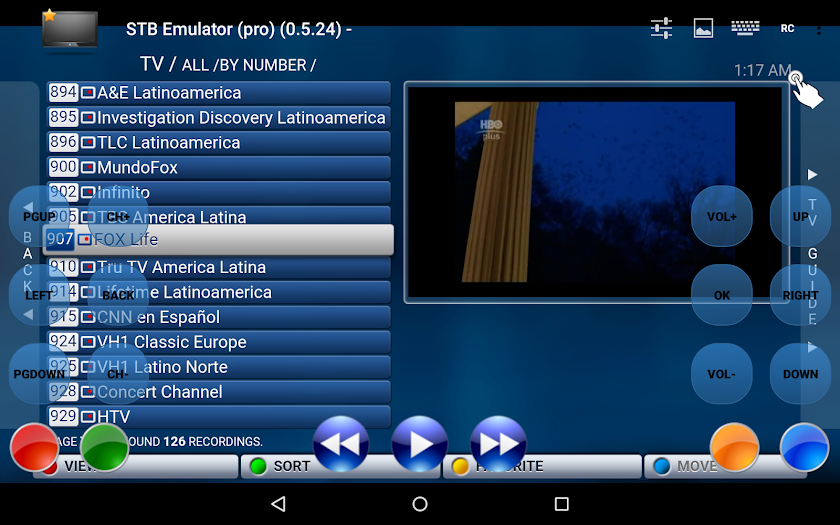 IPTV STB Emulator Pro Screen 3