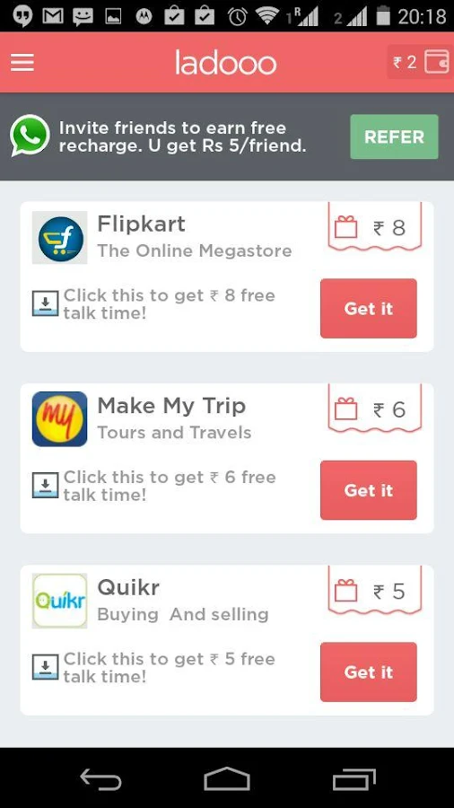 ladooo - Free Mobile Recharge - screenshot