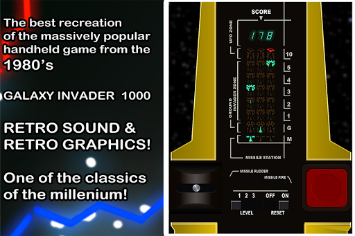 Galaxy Invader 1000 Retro Game