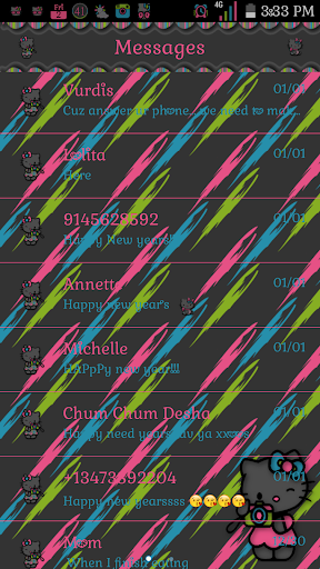 adorable kitty go sms