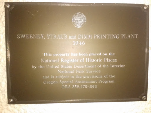 Sweeny Straub and Dimm Printing Plant