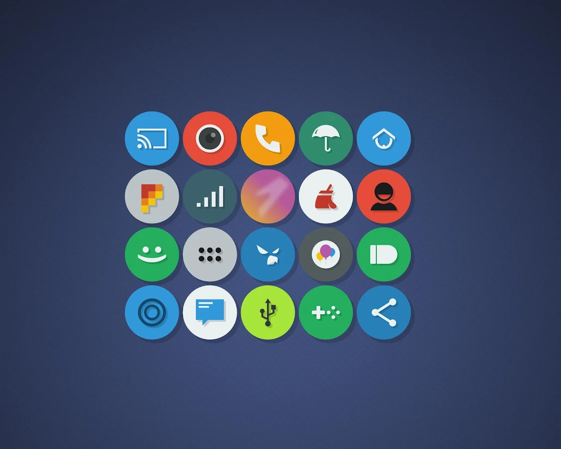 Naxos Flat Round Icon Pack v3.2.5