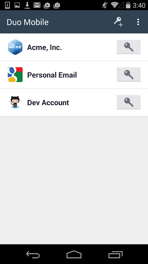 Duo Mobile - screenshot