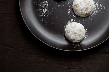 Chai Spiced Pistachio Snowdrop Cookies