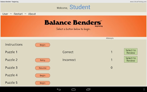 Balance Benders™ Beginning Screenshots 7