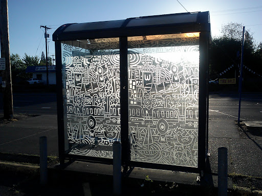Bus Stop Shelter Glass