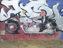 Motorrad Graffiti