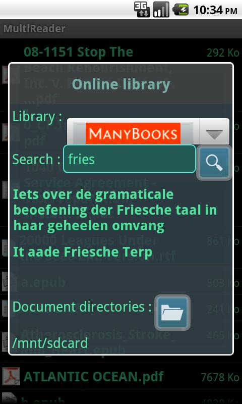 MultiReader Screen 2