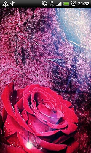 Red Rose Sparkle Live Wallpape