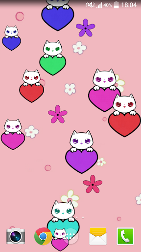 Lily Kitty Heart LiveWallpaper