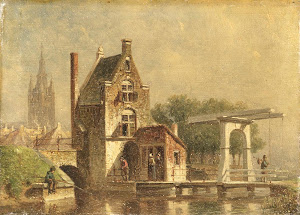 RIJKS: Petrus Gerardus Vertin: De Koepoort te Delft 1892