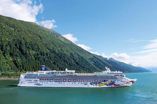 Norwegian Jewel during a port visit to Juneau, Alaska.