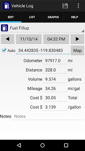 Vehicle Log