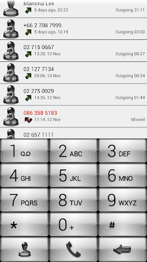 Dialer Gloss Pearl Theme