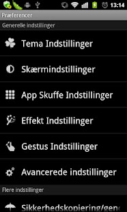 GO LauncherEX Danish language Screenshots 1