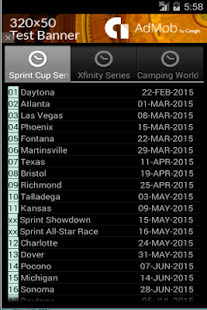 Download Unofficial Nascar Schedule APK for Android