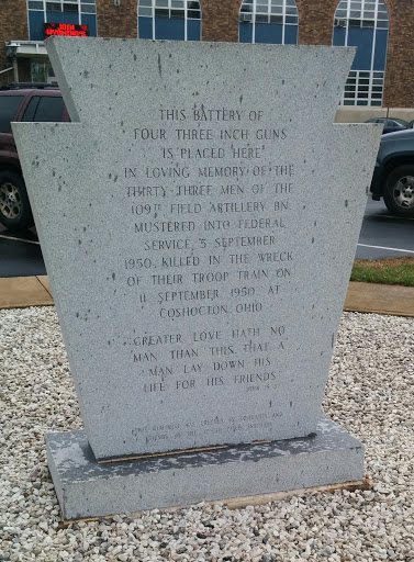 109th FA Battalion Train Wreck Memorial