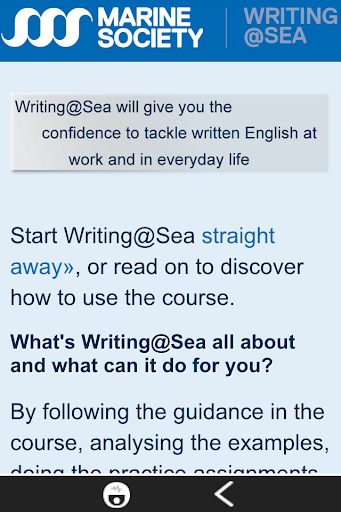 Writing at Sea