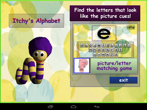 Itchy’s Alphabet Matching Game