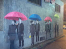 Parapluies Mural