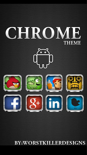 【免費個人化App】CHROME APEX NOVA GO ADW THEME-APP點子